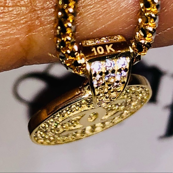 10k solid gold REAL GOLD NOT plated FREE Appraisal Stunning custom made necklace - Picture 4 of 8